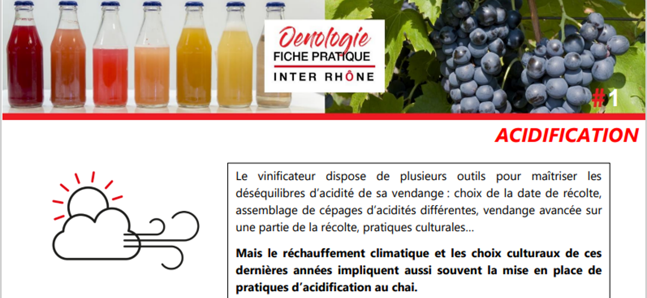 Rappels techniques et règlementaires autour de l'acidification